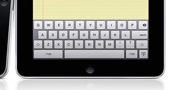 Das iPad misst an seiner Schmalseite 18,9 Zentimeter - die Tasten der virtuellen Tastatur kann man also selbst mit den ungeschicktesten Fingern nicht verfehlen.
