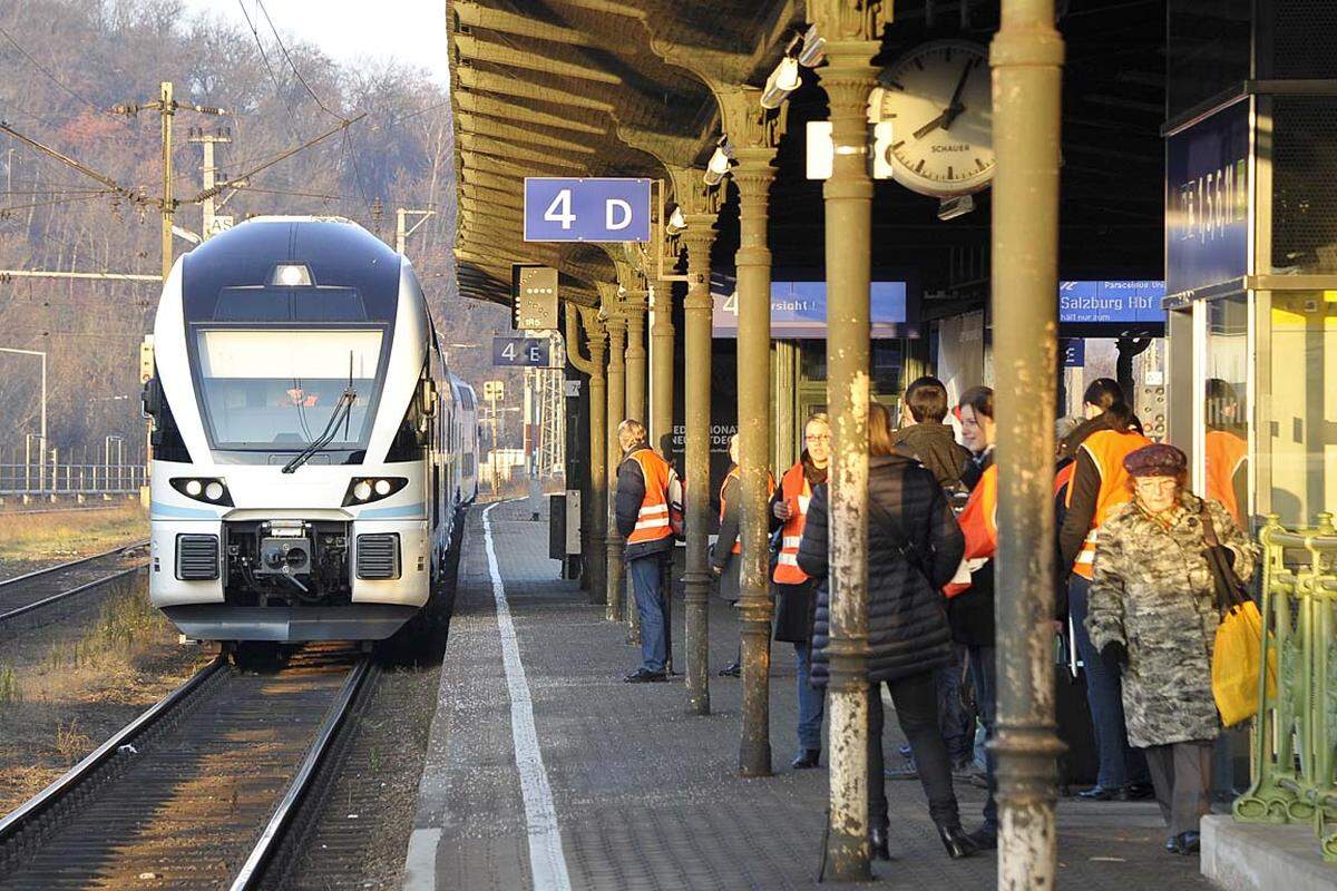 13 Verbindungen soll es täglich zwischen Wien und Salzburg geben. Zwischenstopps legen die Züge in Wien-Hütteldorf, St. Pölten, Amstetten, Linz, Wels und Attnang-Puchheim ein.