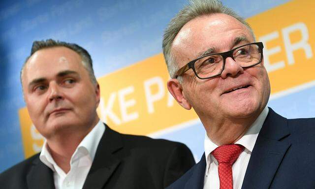 Im Burgenland freut man sich zwar auf eine neue Ära unter einem SPÖ-Chef Hans Peter Doskozil (l.) – vorher will man aber noch den amtierenden Parteichef Landeshauptmann Hans Niessl gebührend verabschieden.