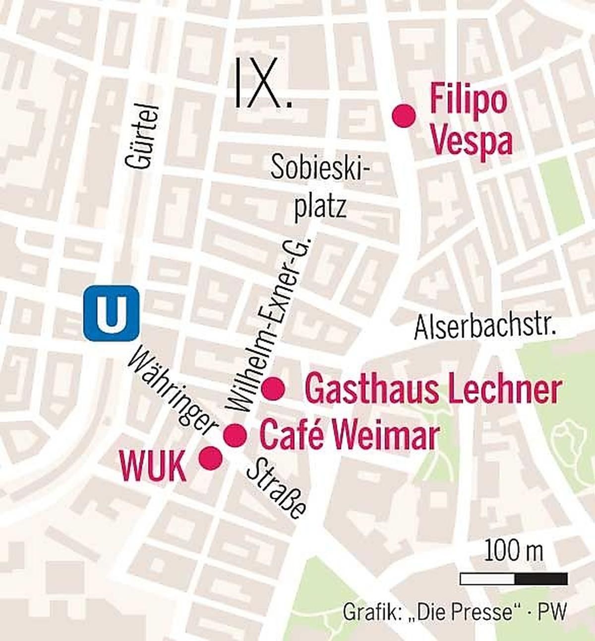 Was ist wo? Grätzeltour im Alsergrund