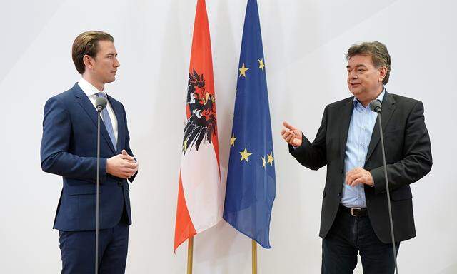 Sebastian Kurz und Werner Kogler.