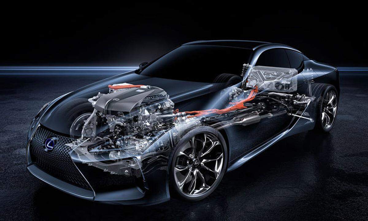 Aber nun zu den technischen Details: Der Antrieb des Lexus LC 500, der auf einer ganz neuen Plattform basiert, kann mit dem sportlichen Look mithalten. Der Hecktriebler wird von einem 5,0 Liter V8 Motor befeuert, der eine Leistung von 477 PS und ein Drehmoment von 527 Nm mobilisiert.