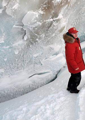 Wladimir Putin auf Franz Josef Land