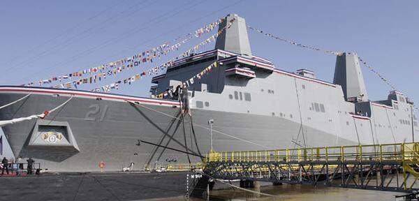Am 7. November soll die "USS New York" in New York City in Dienst gestellt werden.