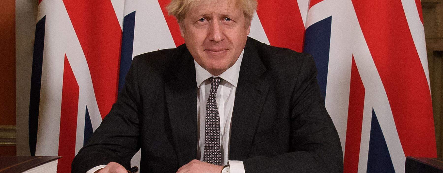 Boris Johnson versprach den Briten zum endgültigen Brexit-Start eine rosige Zukunft.
