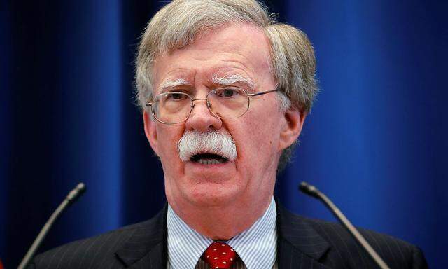 U.S. National Security Advisor Bolton speaks during a news conference in Geneva