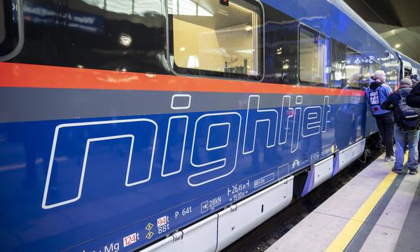 Zum Einsatz kommt vorerst drei Mal pro Woche der ÖBB-Nightjet.