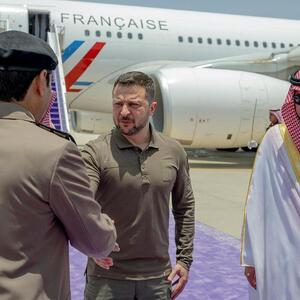 Der ukrainische Präsident Wolodymyr Selenskij in der saudiarabischen Hafenstadt Dschiddah. 