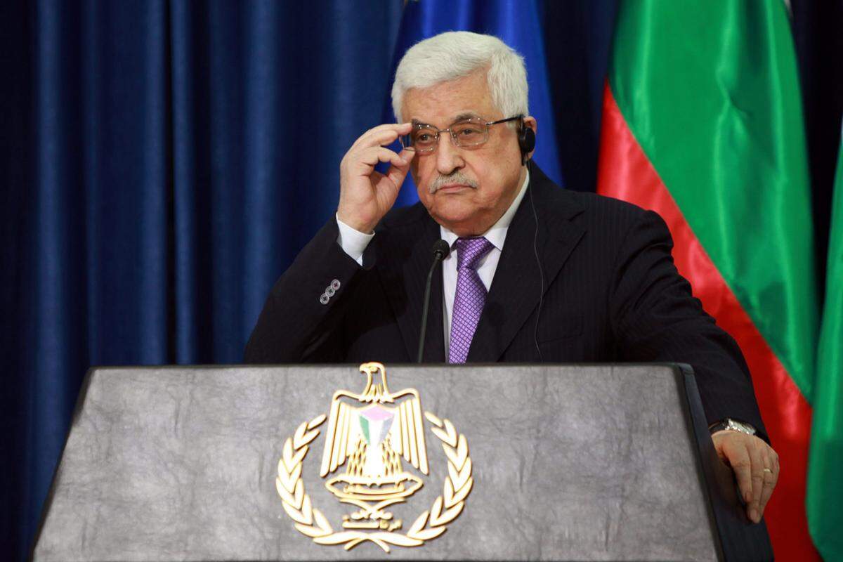Palästinenserpräsident Mahmoud Abbas kündigt einen Antrag auf einen aufgewerteten Beobachterstatus als Nicht-Mitgliedstaat bei der UNO an.