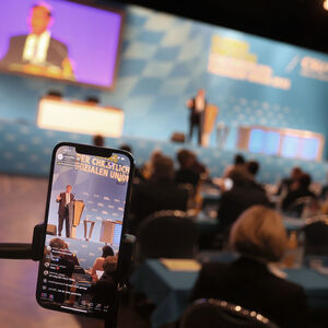 CSU-Chef Markus Söder am Samstag auf dem CSU-Parteitag in Würzburg