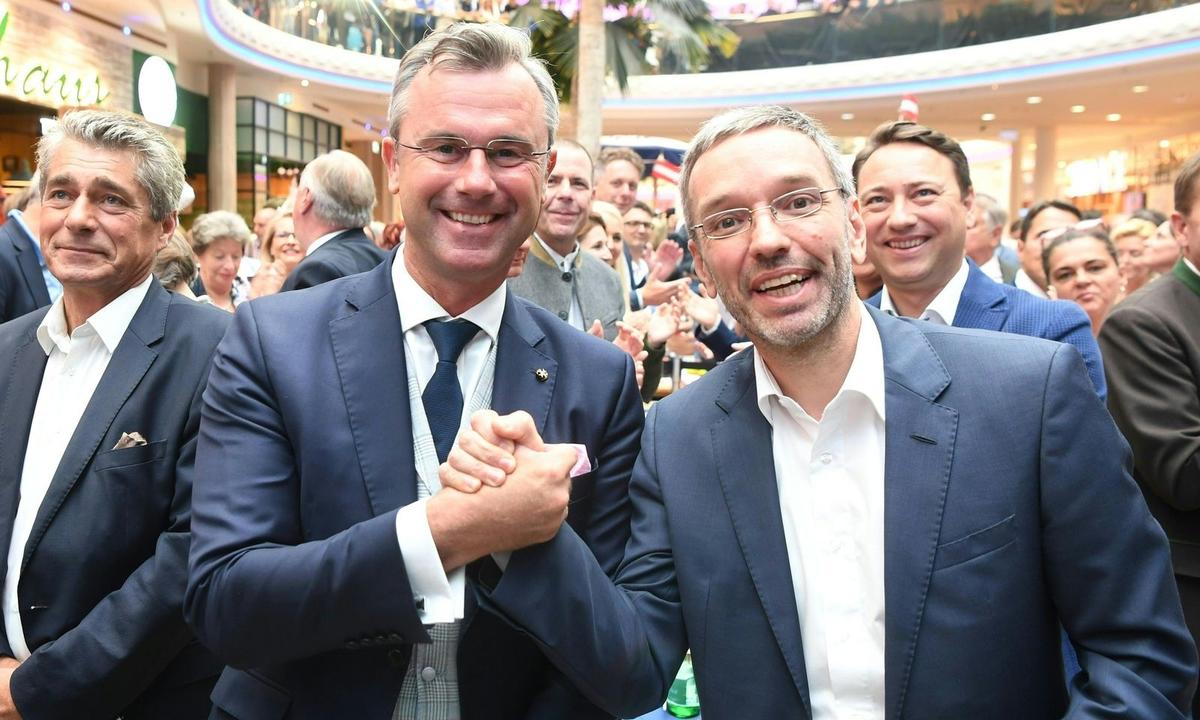 Das "Dynamische Duo Norbert Hofer und Herbert Kickl. 