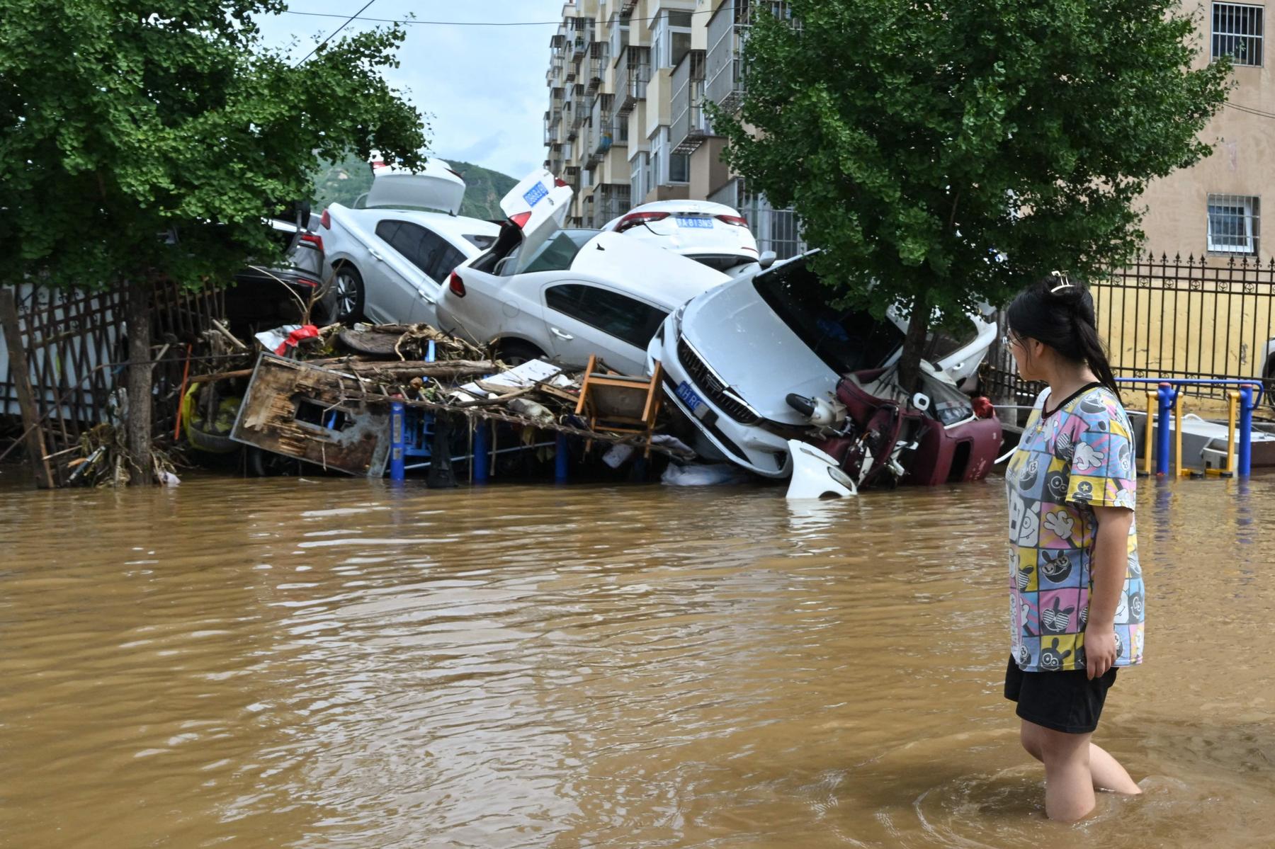 Heftige Unwetter um Peking: Zahl der Toten steigt auf mindestens 60