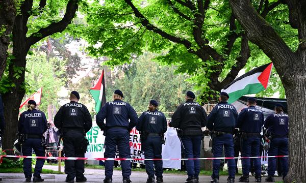 An den Grenzen der Toleranz: das propalästinensische Protestcamp am Uni-Campus im Alten AKH in Wien. 