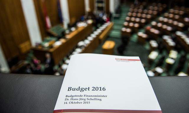 Die Regierung war geschlossen zur Budgetrede angetreten (Bundeskanzler Werner Faymann fehlte krankheitsbedingt). [