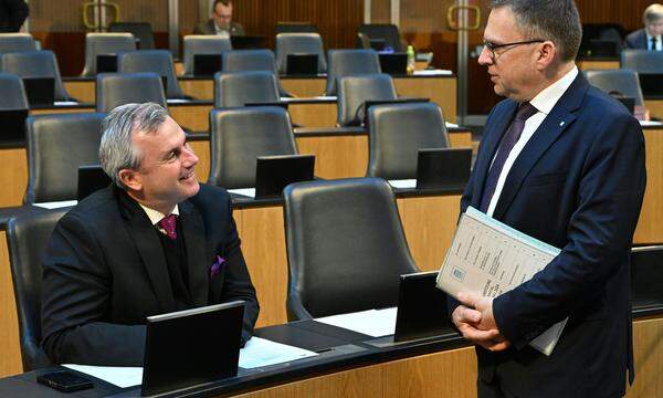 Norbert Hofer (FPÖ) und August Wöginger (ÖVP) 