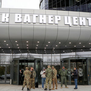 Archivbild der Eröffnung der Wagner-Firmenzentrale in St. Petersburg im Jahr 2022.