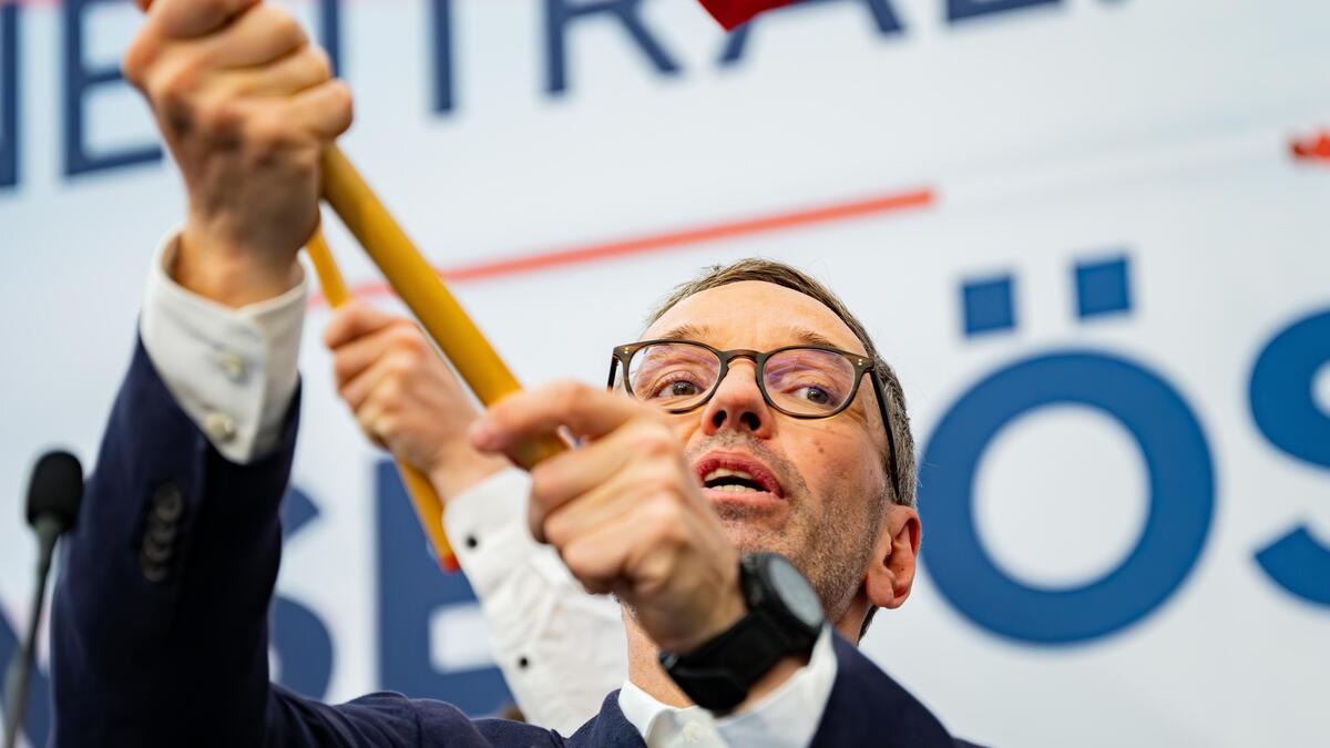 Populistisch? Radikal? Extrem? FPÖ-Chef Herbert Kickl, hier bei seiner Rede zum 1. Mai in Linz-Urfahr.