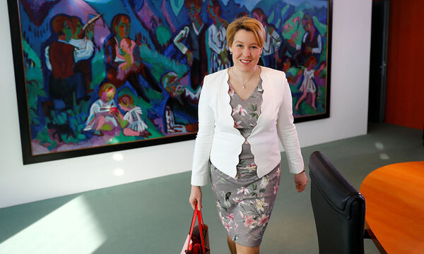 German Pensioners and Youth Minister Franziska Giffey attends the weekly cabinet meeting in Berlin