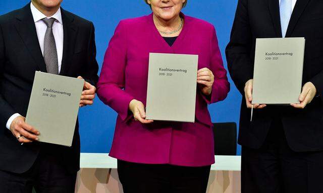 Scholz, Merkel und Seehofer: Es war ein weiter Weg bis zur Unterzeichnung des Koalitionsvertrags in Deutschland.