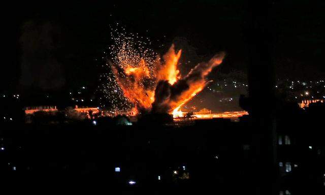 Israel bombardiert Ziele im Gazastreifen - hier in der Stadt Rafah.