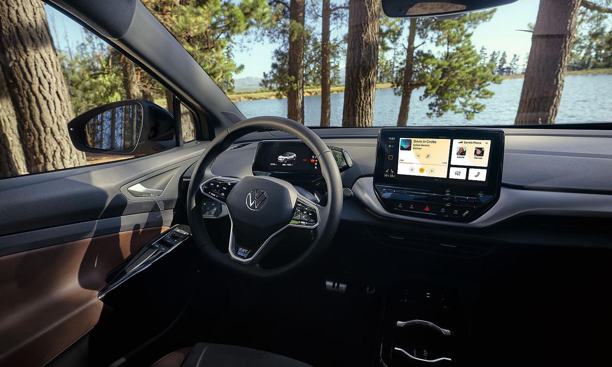 Das Interieur des ID.4 ist besonders intelligent und großzügig gestaltet.