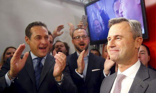 Norbert Hofer bei der FPÖ-Wahlfeier am Sonntag