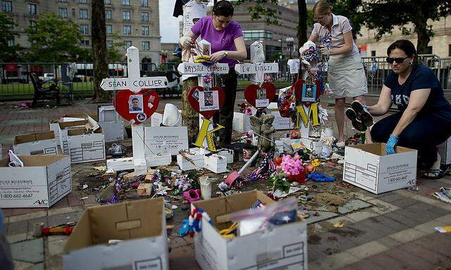 USA BOSTON MARATHON BOMBING MEMORIAL