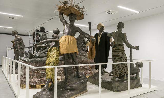 Außer Gefecht: Rassistische Skulpturen, die in der Dauerausstellung des Afrikamuseums „nicht mehr am richtigen Platz sind“.