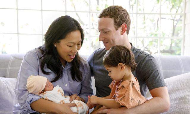 Ein offizielles Familienfoto aus dem Hause Zuckerberg/Chan