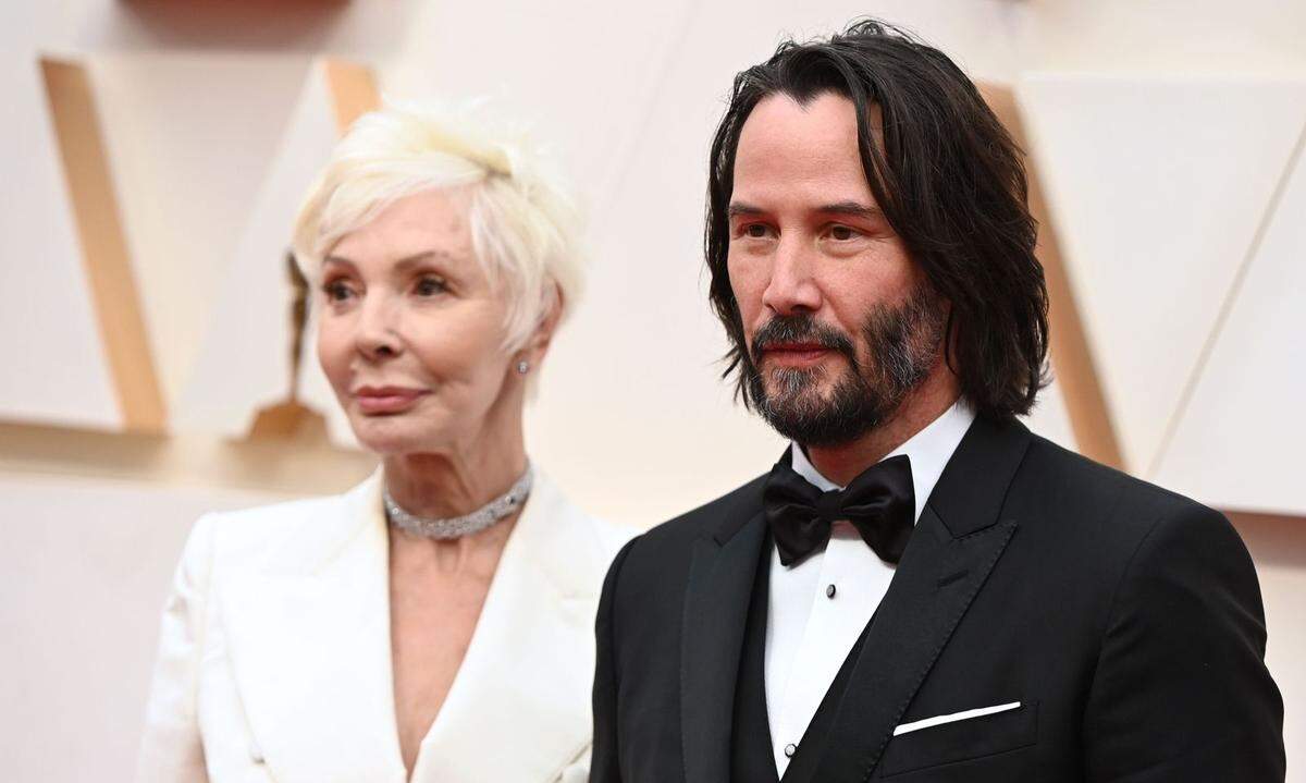 Keanu Reeves gab sich bodenständig und kam mit seiner Mutter.