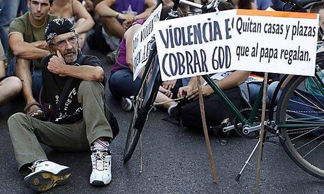 Papst protest madrid