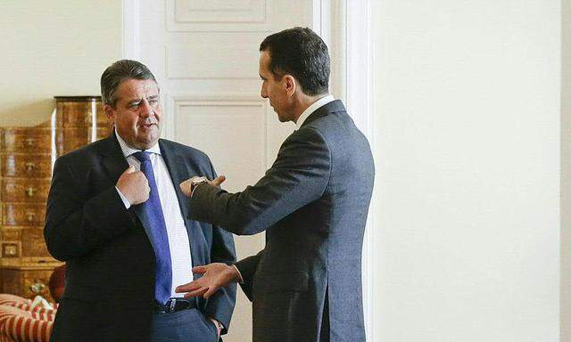 Bundeskanzler Christian Kern mit dem deutschen Vizekanzler und SPD-Chef Sigmar Gabriel. 