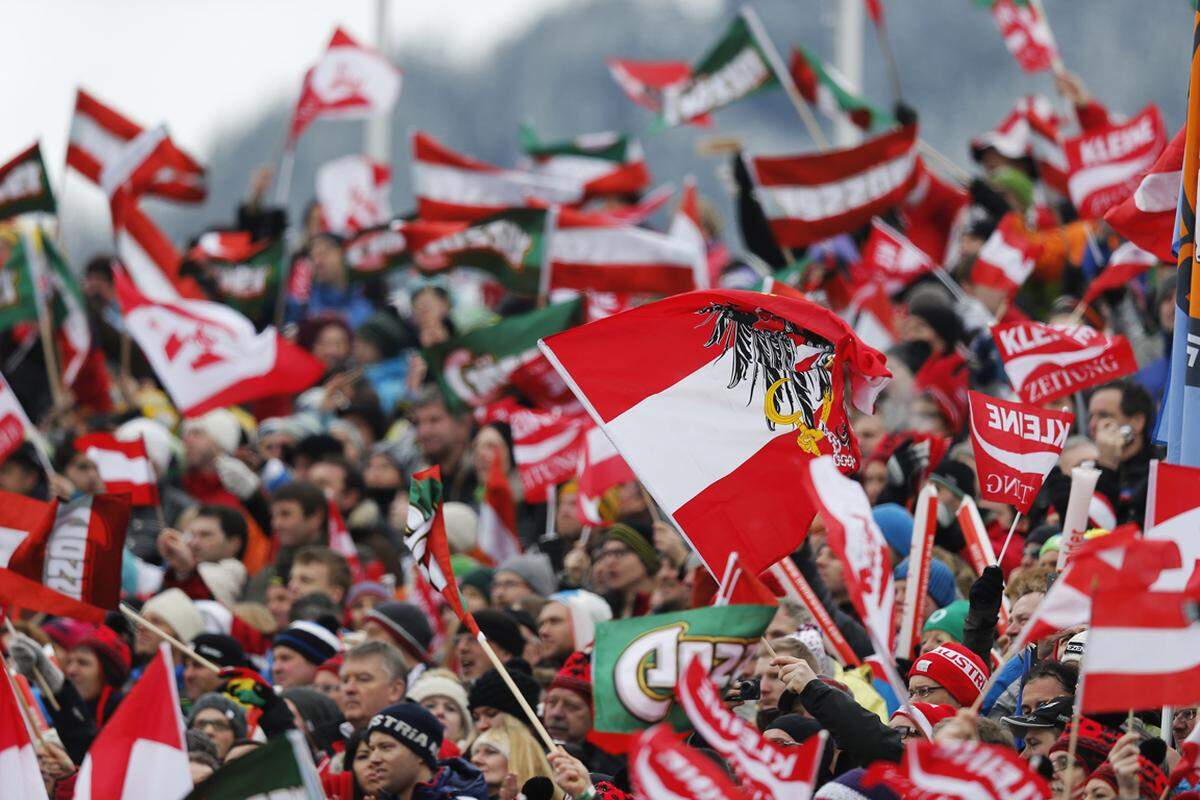 Insgesamt 300.000 Zuschauer stürmten zu den Bewerben nach Schladming und sorgten für eine tolle Stimmung.