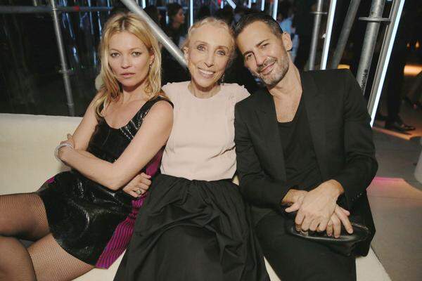 Kate Moss, Franca Sozzani und Marc Jacobs (v.l.n.r.) genossen die Party sichtlich.