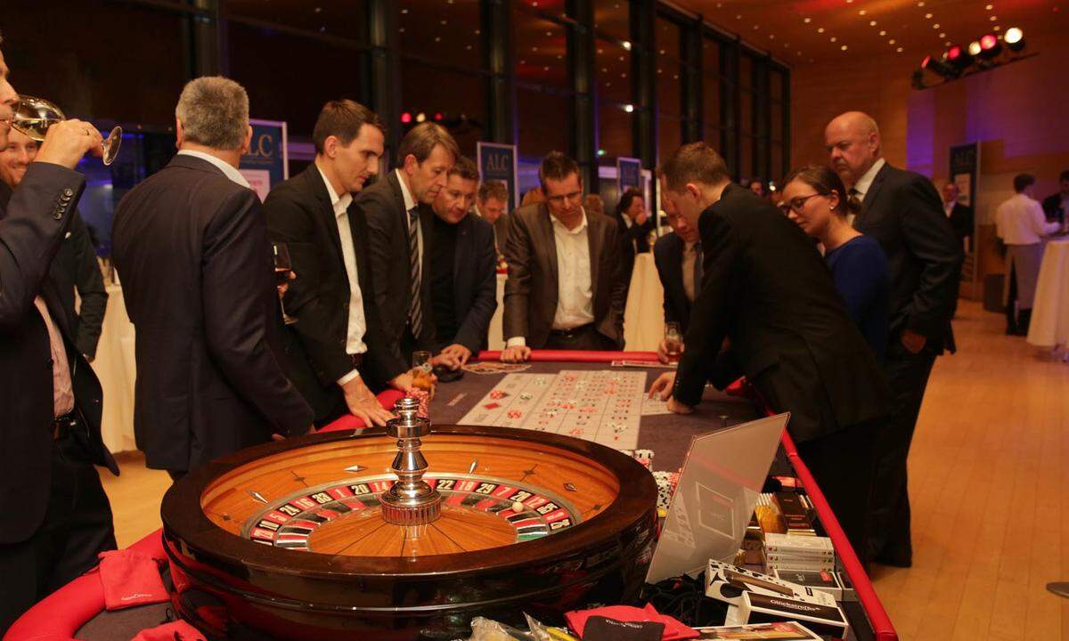 ALC-Siegerlounge-Sponsorpartner Casinos Austria ließ bei den Leading Companies die Kugel rollen.