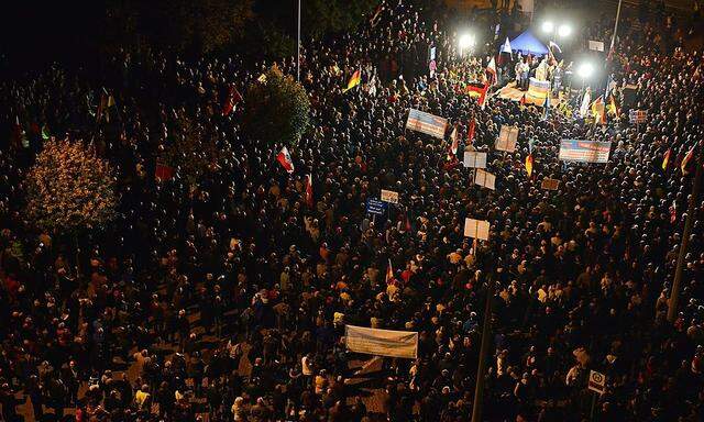 800 Gegendemonstranten standen 8000 AfD-Anhängern gegenüber.