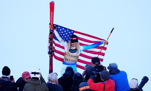 Mikaela Shiffrin im Ziel