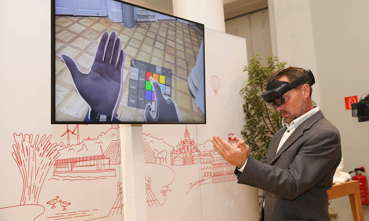 ALC-Sponsorpartner A1 war mit einem spannenden Augmented Reality Show Case dabei.