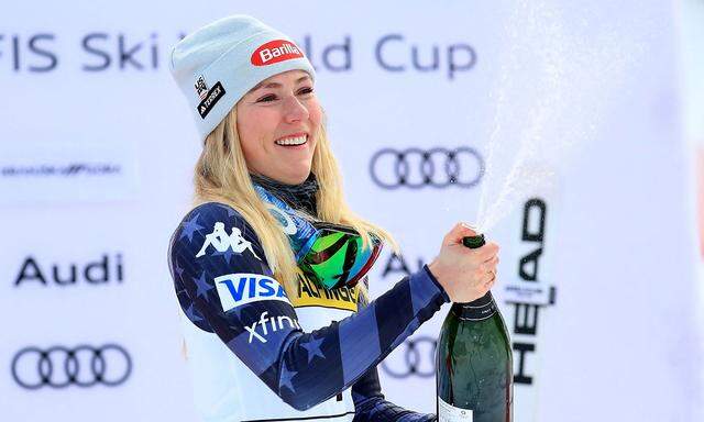 Mikaela Shiffrin feiert, die Skiwelt verneigt sich. „Vielleicht können wir jetzt endlich aufhören, über den Rekord zu sprechen.“ 