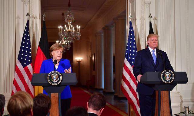 Trump und Merkel nähern sich im Gespräch in Washington an