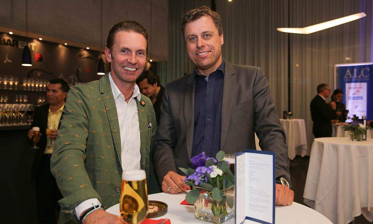 Stefan Raschhofer von D. Swarovski KG (l.) mit IKB-Prokurist Christian Schwaiger.