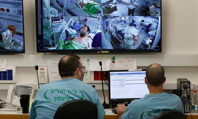 Ein Bild aus dem Beilinson Hospital Rabin Medical Centre in der israelischen Stadt Petah Tikva.
