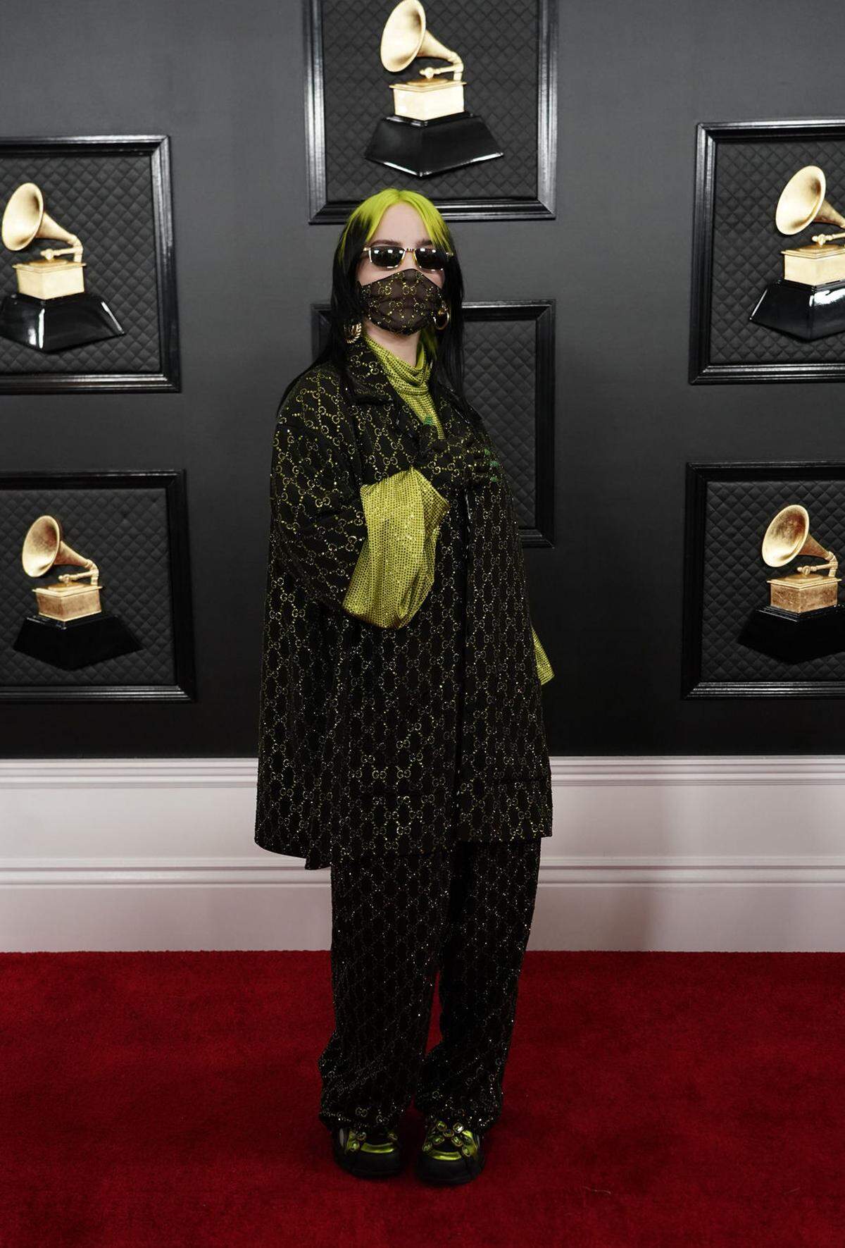 Das Gucci-Outfit samt Maske bei den Grammy Awards verhalf auch Kollegin Billie Eilish auf die Rangliste.