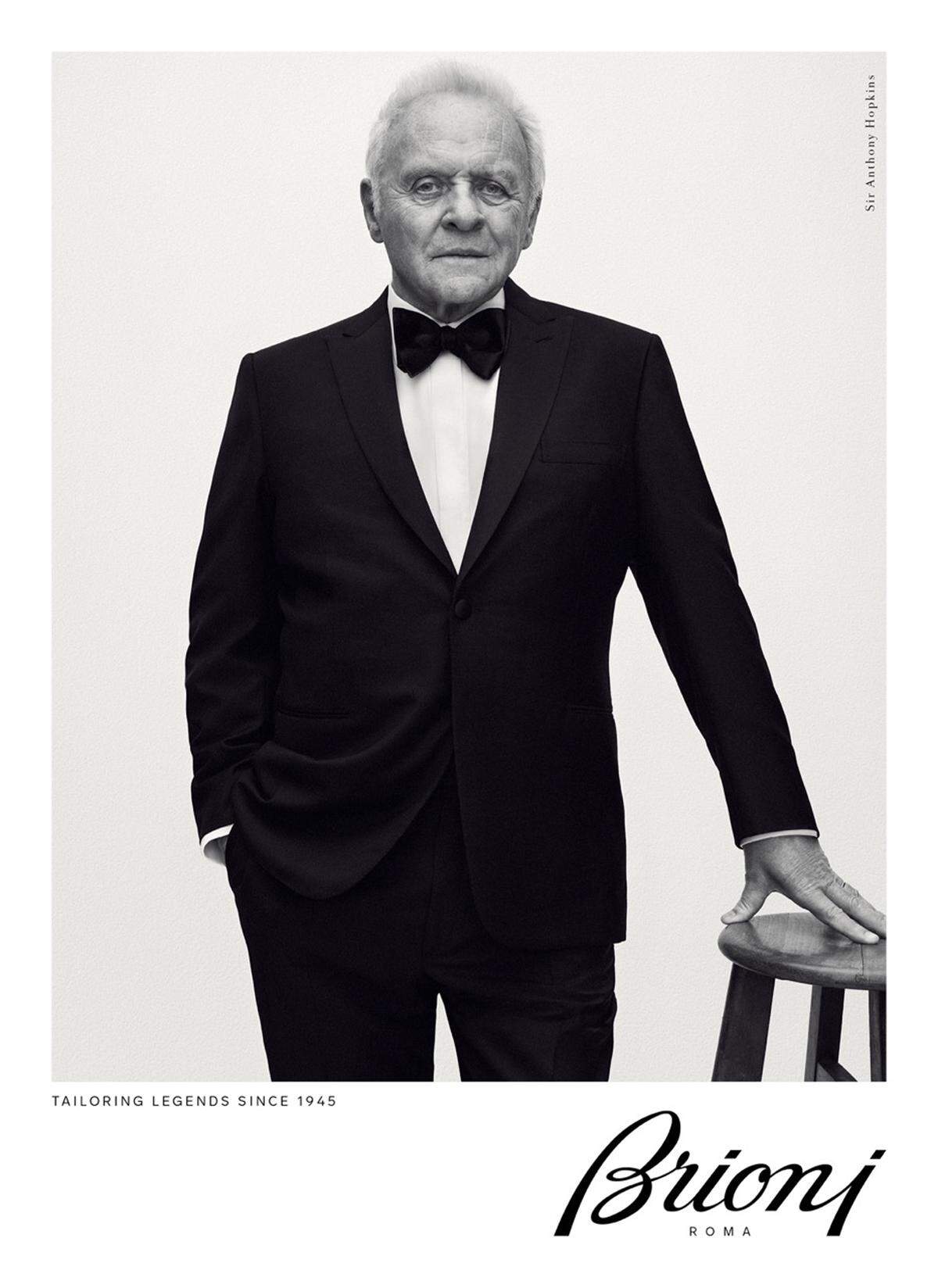 Anthony Hopkins ist das neue Testimonial von Brioni.