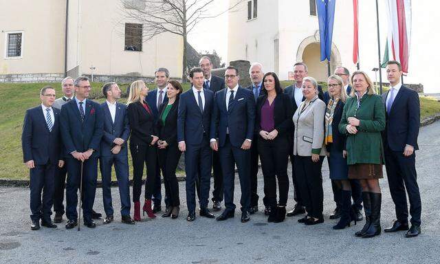 Erste Klausur der Bundesregierung in Seggauberg am Freitag, 5. Jänner 2018.