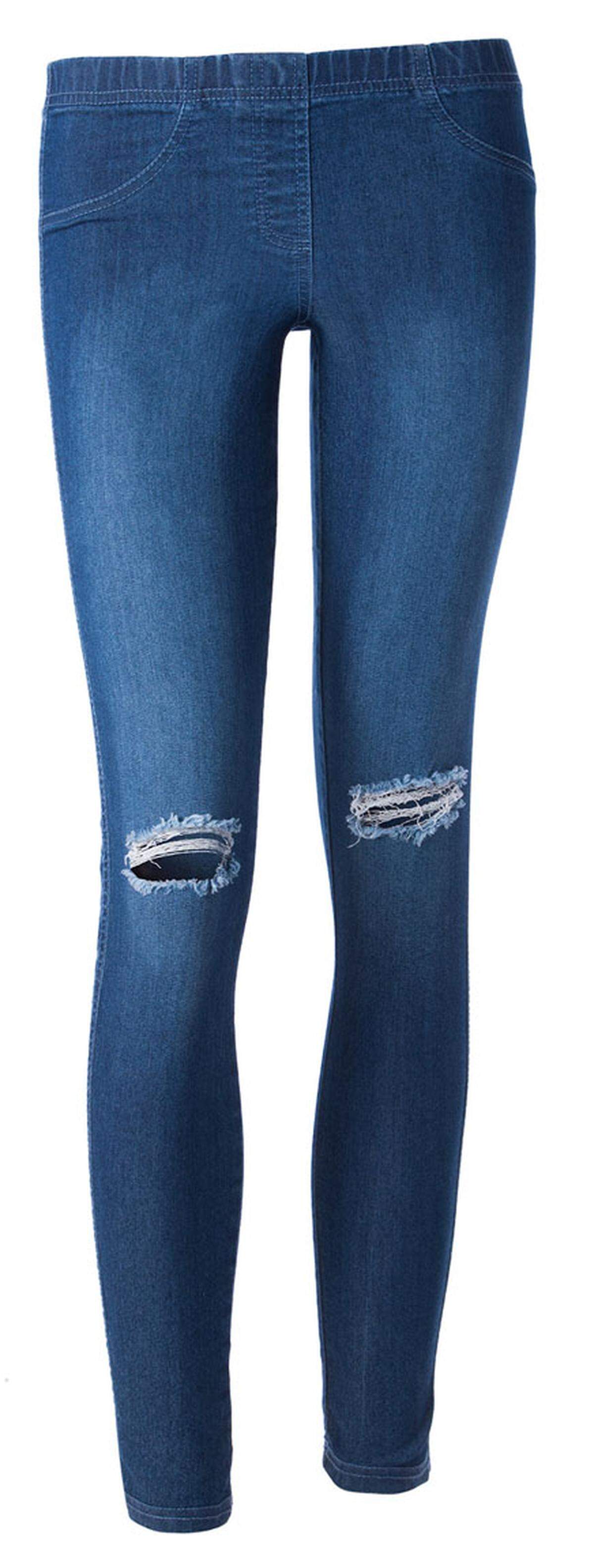 Seit Jahren liegen Skinny Jeans im Trend, daran wird sich so schnell auch nichts ändern. Besonders bequem ist die Mischung aus Leggings und Jeans, wie sie Calzedonia im Sortiment hat. Besonders modern wirkt die Skinny Jeans jetzt im "used look" mit Löchern.