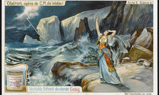Carl Maria von Webers „Oberon“, kommerziell verwertet: „Ozean, du Ungeheuer“, sang Rezia einst auch für die Suppenreklame.