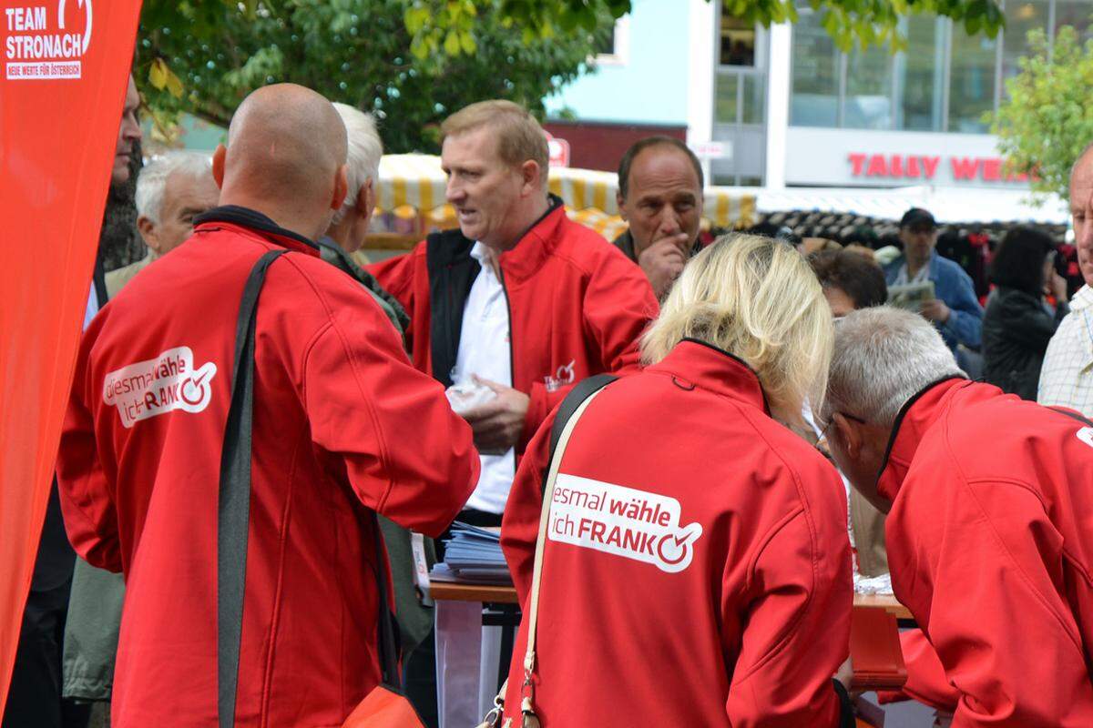 Knapp drei Wochen sind es noch bis zur Nationalratswahl. Zeit, um sich um seine Anhänger zu bemühen - und die, die es werden könnten. So lautet die Devise beim Team Stronach. Am Mittwoch ging der Parteigründer daher höchstpersönlich im Burgenland auf Stimmenfang. (Von Hellin Sapinski)