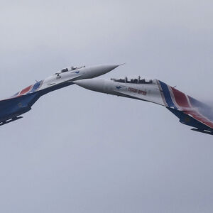 Russische Jets vom Typ Su-27. (Archivbild)