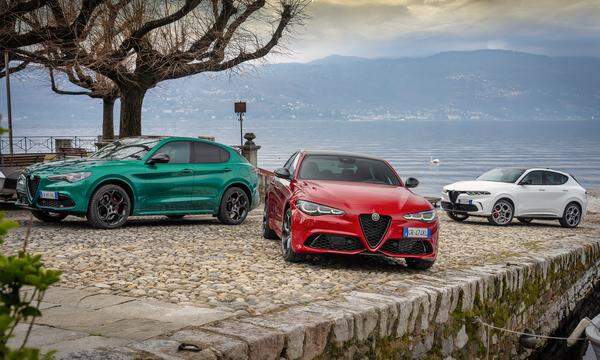 Alfa Romeos „Tributo Italiano“: Stelvio, Giulia und Tonale.